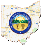 Google Map of Ohio with state seal