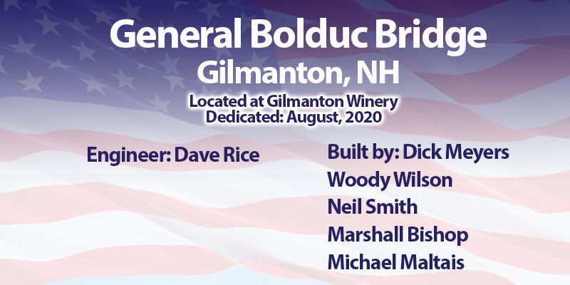 General Bolduc Bridge dedication