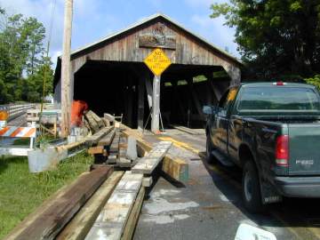 Pulp Mill Bridge Repairs Photo by Joe Nelson