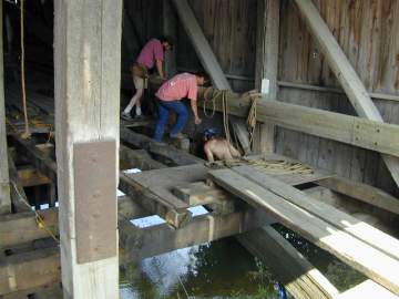 Pulp Mill Bridge Repairs Photo by Joe Nelson