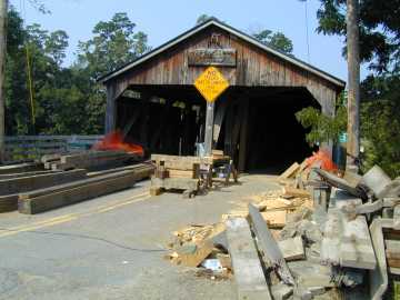 Pulp Mill Bridge Repairs Photo by Joe Nelson