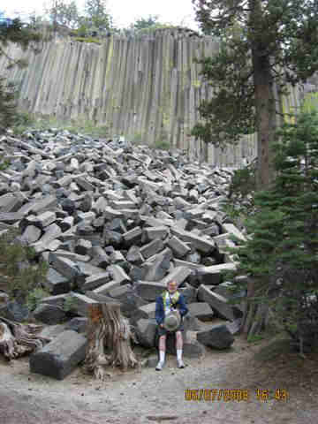 Devils Post Pile National Monument with Tom