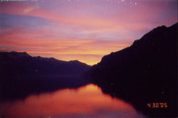Sunrise over Lake Brienz