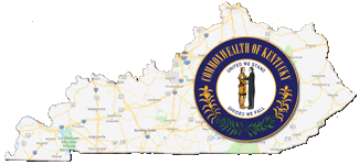 Google Map of Kentucky with state seal