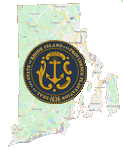 Google map of Rhode Island with seal