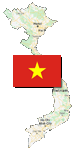 Vietnam Map with Flag