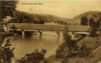 An historical picture of the Neubrücke 1913