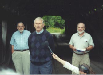 Senator Jeffords presents his funding plan for the Junction Bridge