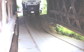 Inside the bridge without the truck. Photo by Phil Pierce