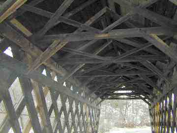 Cooley Covered Bridge Rehab Photo by Joe Nelson December 14, 2003