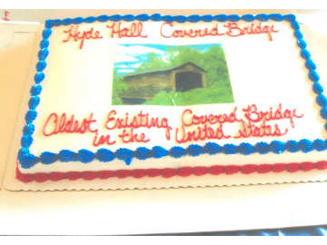 Hyde Hall Covered Bridge - The Commemoration Cake