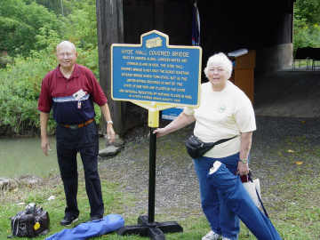 Hyde Hall Covered Bridge - Dick and Jeanette Wilson