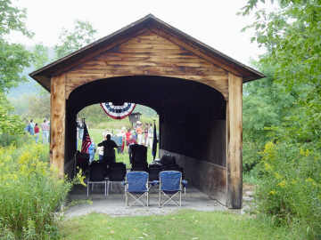 Hyde Hall Covered Bridge - Portal View