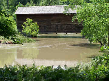 Hyde Hall Covered Bridge Flooding - Dick Wilson