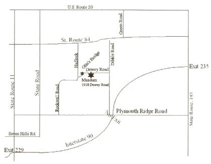 Olin's Museum of Covered Bridge Map