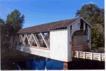 Gilky Covered Bridge Damage