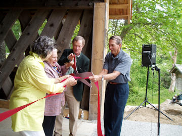 Mount Orne Covered Bridge NH portal damage