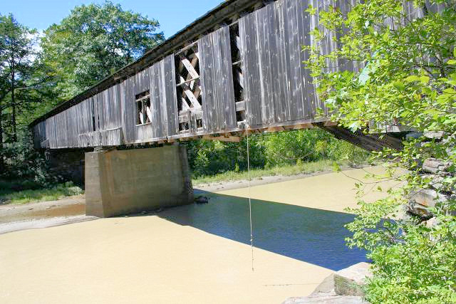 Scott Covered Bridge boards kicked out