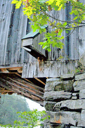Scott Covered Bridge rotted sill