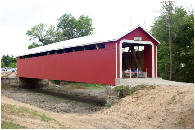 Ceylon Covered Bridge Restored July 14, 2012