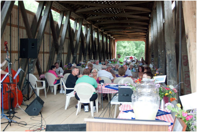 Ceylon Covered Bridge Restored July 14, 2012