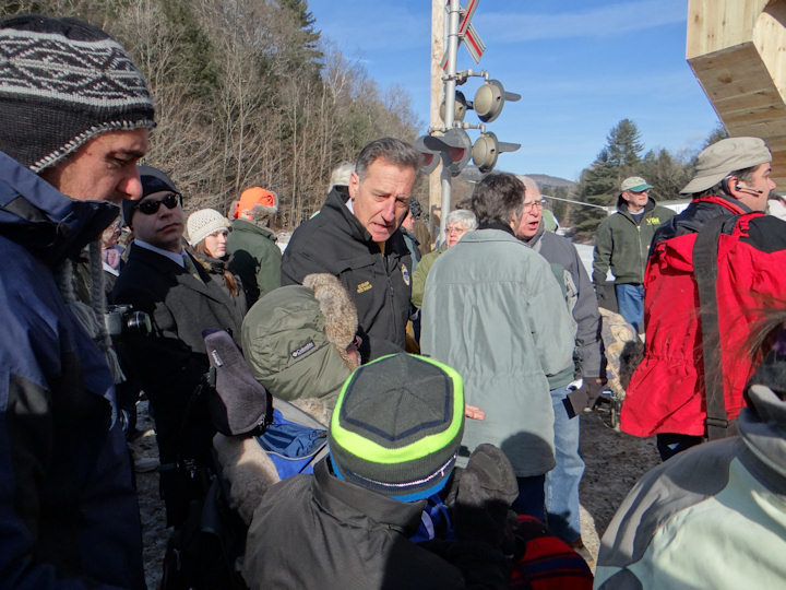 Bartonsvill Covered Bridge - Governor Shumlin