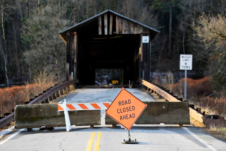 Mt. Orne Covered Bridge damage from 11-10-23 file photo