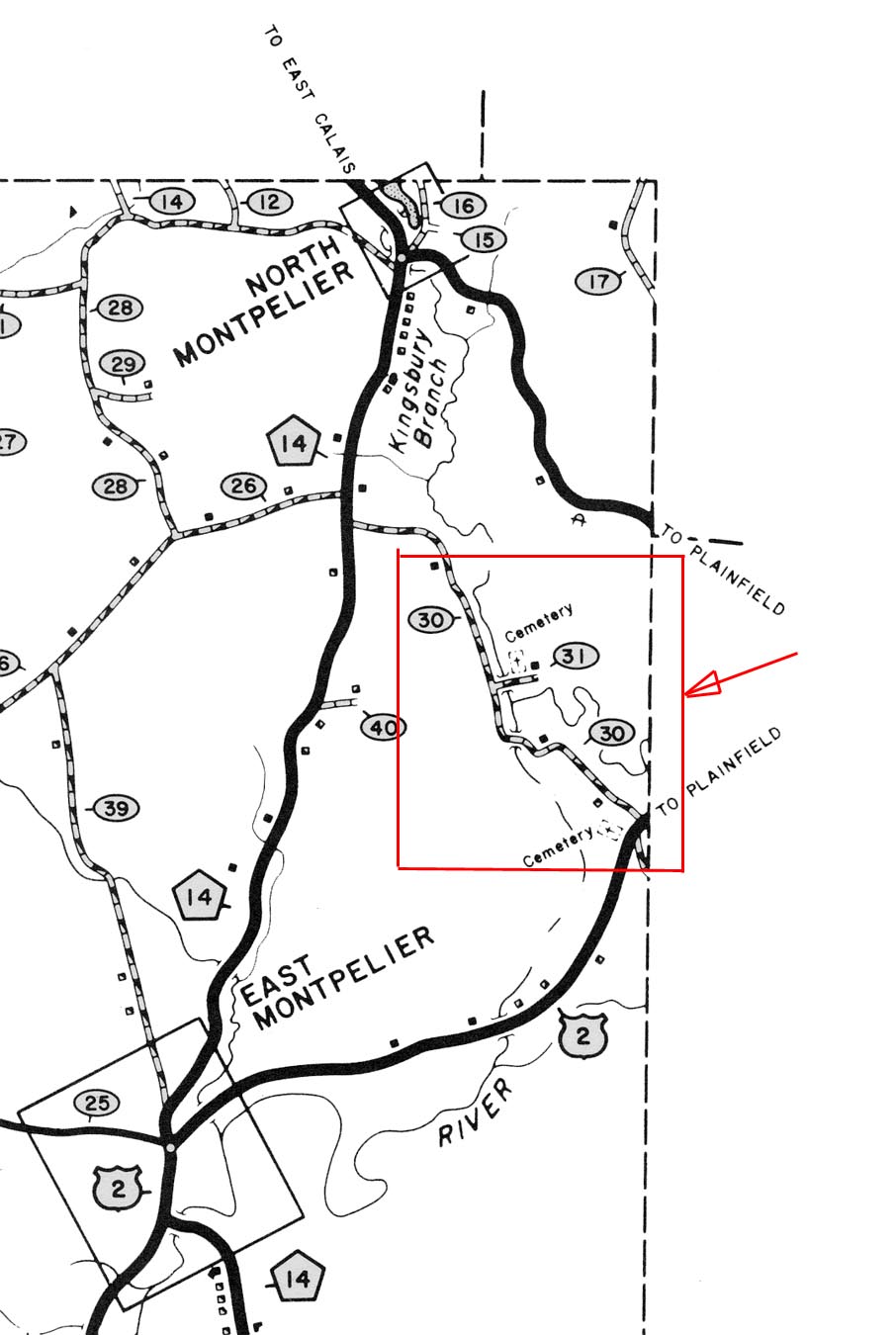 Coburn Covered Bridge Large Map